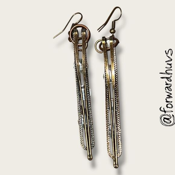 Bundle Sale 3 for $15 | Hand Crafted Barrette-Inspired Design Earrings - Picture 5 of 6